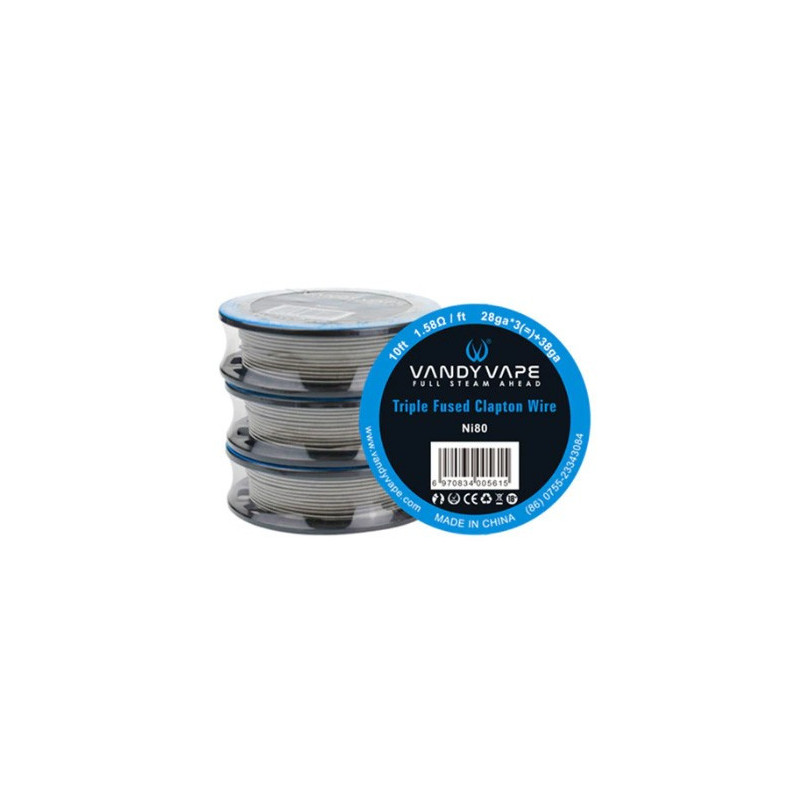 Vandy Vape Triple Fused Clapton Ni80_28ga*3+38ga