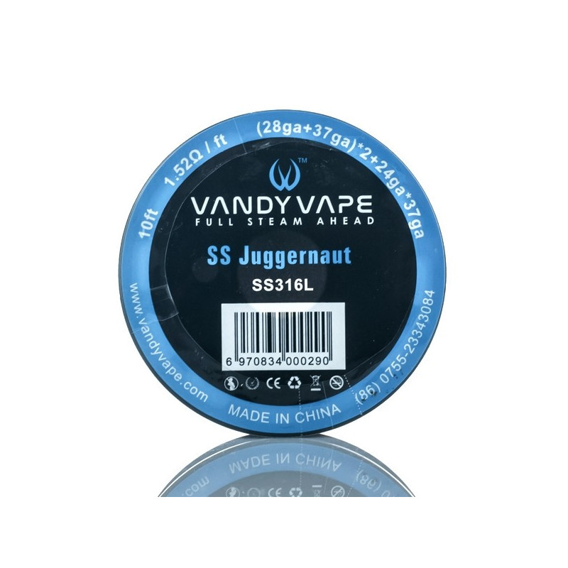 Vandy Vape SS Juggernaut SS316L (28ga+37ga)*2+24ga*37ga (3m)