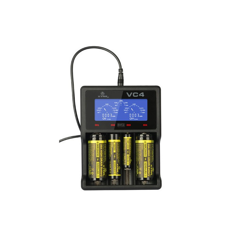 Xtar VC4 Li-ion/Ni-MH nabíjačka pre monočlánky s USB káblom