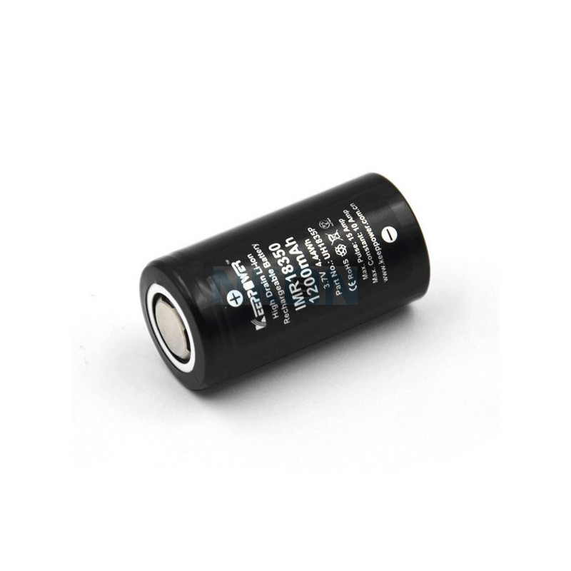 batéria KeepPower 18350 - 1200 mAh, 10A