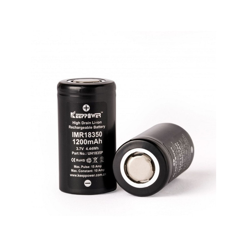 batéria KeepPower 18350 - 1200 mAh, 10A