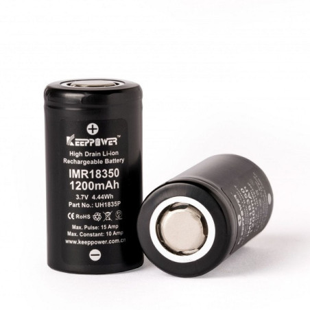 batéria KeepPower 18350 - 1200 mAh, 10A